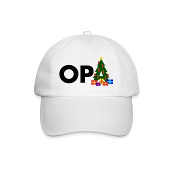 Opa Weihnachtsbaum - Baseballkappe - Weiß/Weiß - Vorne