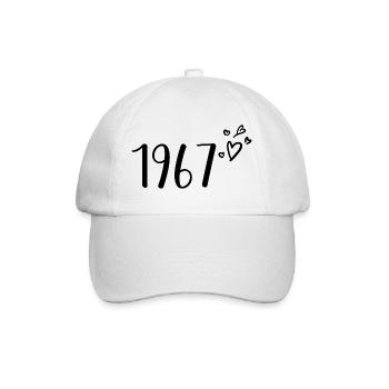1967 - Baseballkappe - Weiß/Weiß - Vorne