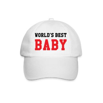 Meilleur bébé du monde - Naissance - Enfant - Casquette classique - blanc/blanc - Devant