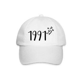 1991 - Baseballkappe - Weiß/Weiß - Vorne