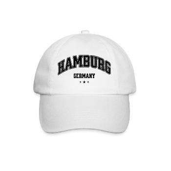 Hamburg Germany Lettering College Heimat - Baseball Cap - white/white - Front