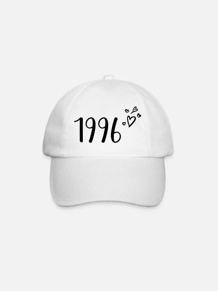 1996 - Baseballkappe - Weiß/Weiß