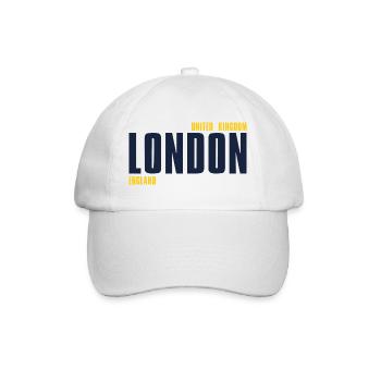 Londres – Angleterre Lyric Design - Casquette classique - blanc/blanc - Devant