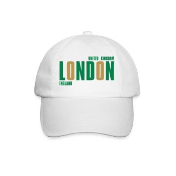 Londres – Angleterre Lyric Design - Casquette classique - blanc/blanc - Devant