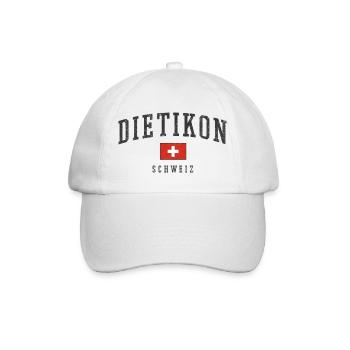 Dietikon Schweiz Emblem Retro - Baseballkappe - Weiß/Weiß - Vorne