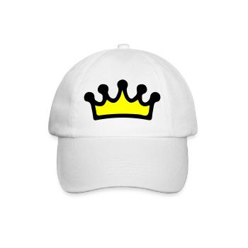Crown Symbol - Baseball Cap - white/white - Front