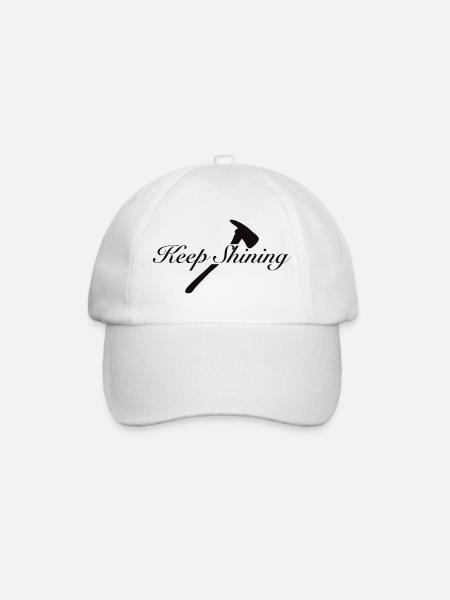 Keep Shining - Baseball Cap - white/white