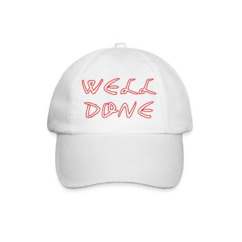 WELL_DONE - Baseball Cap - white/white - Front