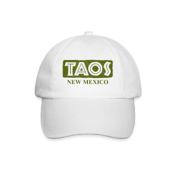 Taos - New Mexico - United States of America - Baseballkappe - Weiß/Weiß - Vorne