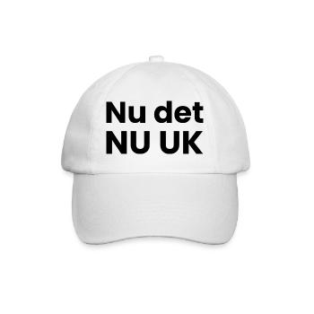Jetzt ist es jetzt Großbritannien, Dänemark - Baseballkappe - Weiß/Weiß - Vorne