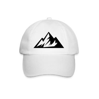 Una montaña que te hace querer practicar deportes de montaña - Gorra béisbol - blanco/blanco - delante