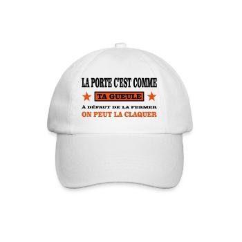 Ta Gueule  - Casquette classique - blanc/blanc - Devant