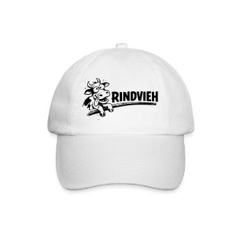 Rindvieh - Baseballkappe - Weiß/Weiß - Vorne