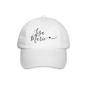 Lisa-Marie Nom de famille Prénom Décoratif - Casquette classique - blanc/blanc - Devant