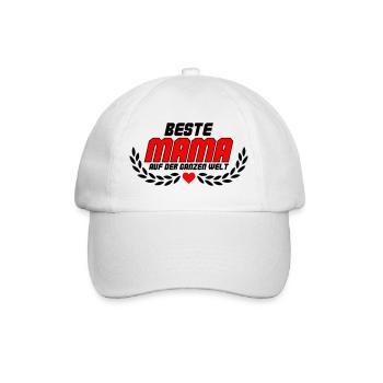 Best mom in the whole world - Baseball Cap - white/white - Front