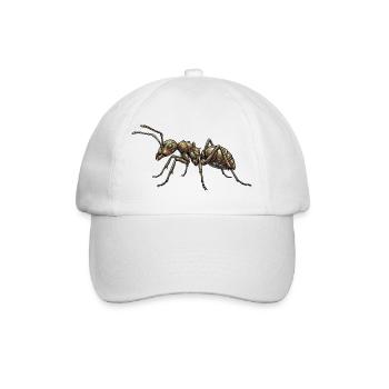 Ant Brown Isolated Realistic Graphic Motif - Baseball Cap - white/white - Front