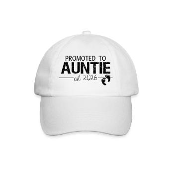 Promue tante tante 2026 Tante Cadeau - Casquette classique - blanc/blanc - Devant