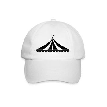 Circus Tent Carnival - Baseball Cap - white/white - Front