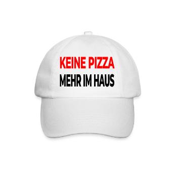Pizza - Baseballkappe - Weiß/Weiß - Vorne