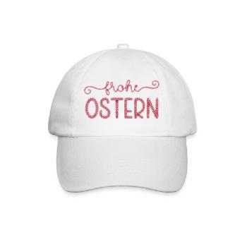 Frohe Ostern - Baseballkappe - Weiß/Weiß - Vorne