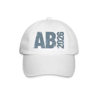 Abi 2026 - Abitur - Gift | minimal design - Baseball Cap - white/white - Front