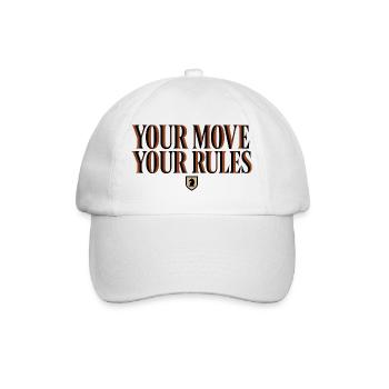Échecs Ton Coup Tes Règles - Design Cavalier - Casquette classique - blanc/blanc - Devant