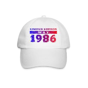 40e anniversaire Édition limitée 05/1986 - Casquette classique - blanc/blanc - Devant