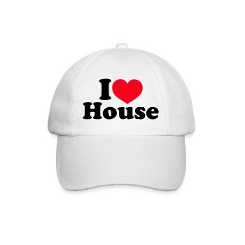 J’aime la maison - Casquette classique - blanc/blanc - Devant