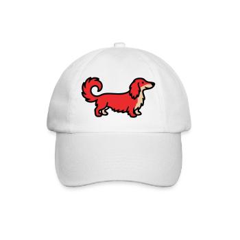 Irischer Setter Retriever Rot - Baseballkappe - Weiß/Weiß - Vorne
