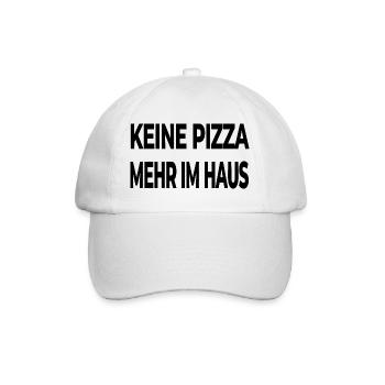Pizza - Baseballkappe - Weiß/Weiß - Vorne