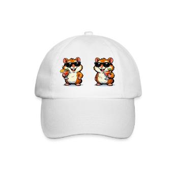 Cocktails de hamsters du soleil - Casquette classique - blanc/blanc - Devant