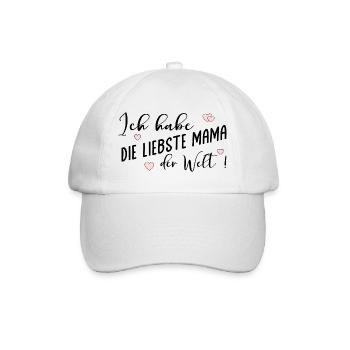 Muttertag Liebste Mama - Baseballkappe - Weiß/Weiß - Vorne