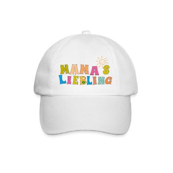 Mamas Liebling - Baseballkappe - Weiß/Weiß - Vorne