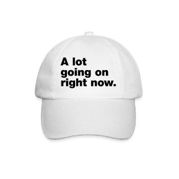 Il se passe beaucoup de choses en ce moment - Casquette classique - blanc/blanc - Devant