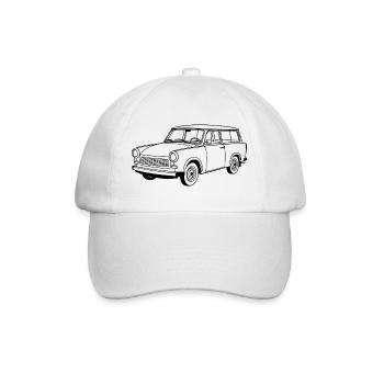 Trabant 601 Kombi - Baseballkappe - Weiß/Weiß - Vorne