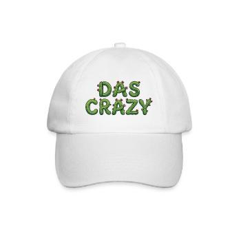 THE CRAZY Cactus Meme Saying - Baseball Cap - white/white - Front