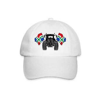 Groningen_Tractor_Pride - Baseballkappe - Weiß/Weiß - Vorne
