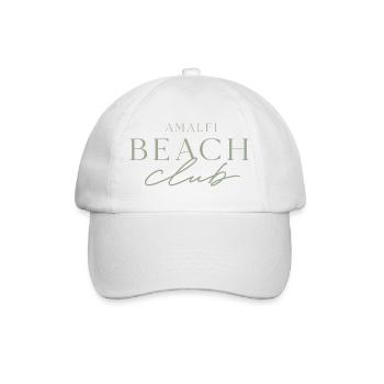 Amalfi Beach Club Logo - Baseball Cap - white/white - Front