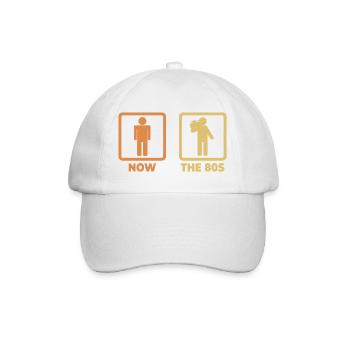 Moi en tant qu’amoureuse des années 80 - Casquette classique - blanc/blanc - Devant