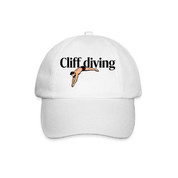 Plongeon depuis des falaises - Casquette classique - blanc/blanc - Devant