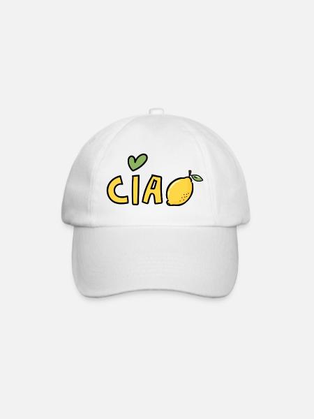 Ciao Lemon Bella Italia Sicilian Dolce Vita - Casquette classique - blanc/blanc