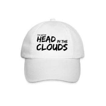Head in the Clouds Black by Daydreamers - Baseball Cap - white/white - Front