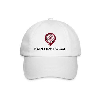 Explore Local Trail Cycling Shirt - Baseball Cap - white/white - Front