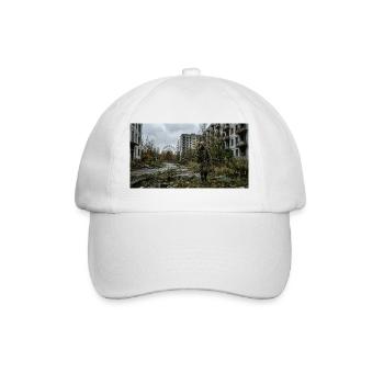 Soldat des ruines avec masque à gaz - Casquette classique - blanc/blanc - Devant