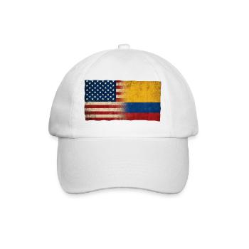 USA Paraguay Friendship Flag Identity - Baseball Cap - white/white - Front