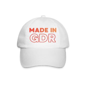 Made in GDR - Baseballkappe - Weiß/Weiß - Vorne