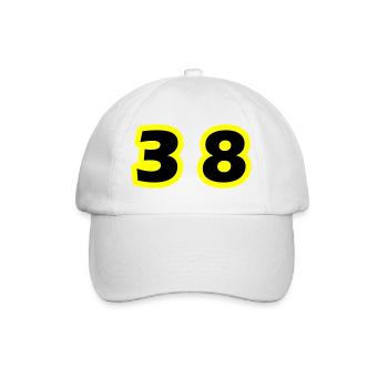 Symbole du chiffre 38 - Casquette classique - blanc/blanc - Devant