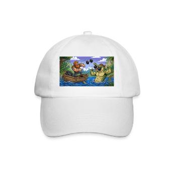MARIN CONTRE CROCODILE - Casquette classique - blanc/blanc - Devant