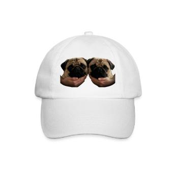 Hold my Pug - Baseball Cap - white/white - Front