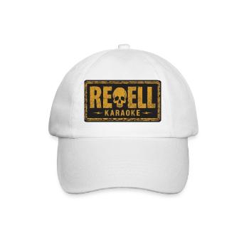 Rebellen-Karaoke. - Baseballkappe - Weiß/Weiß - Vorne